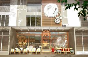 最新冰淇淋加盟店装饰实景图
