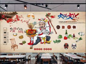 最新工装墙面涂鸦装饰效果图片