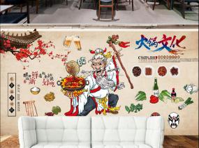 工装墙面涂鸦装饰图