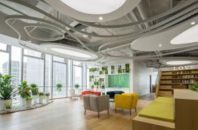 裸顶办公室装修图片