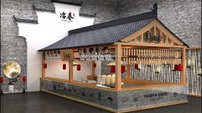 高档包子店装修效果图
