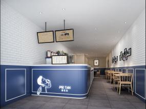 最新30平奶茶店设计装修图片