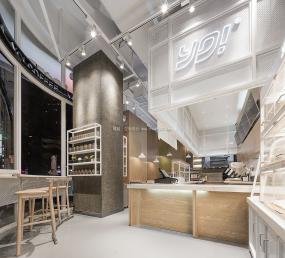 30平奶茶店装修高清效果图