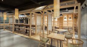 日本料理店装饰设计效果图片