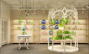 鲜花店装潢设计效果图片