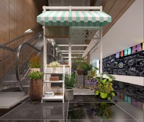 最新鲜花店设计装饰效果图片
