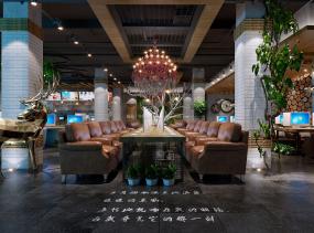 高端休闲咖啡厅装修效果图