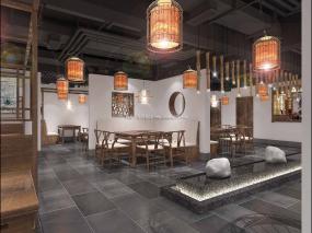 最新自助火锅店装修设计效果图