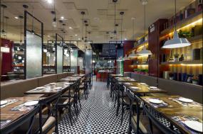 重庆火锅店装潢设计效果图片
