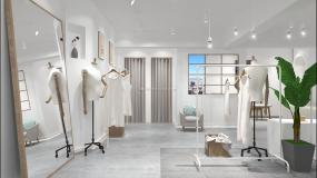 高档韩国服装店装修效果图