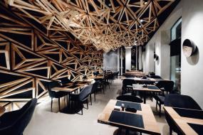 韩式自助餐厅装饰效果图片