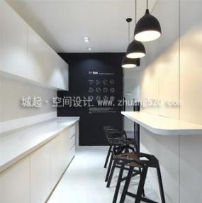 黑白风格办公室装饰设计效果图
