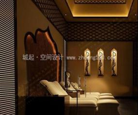 足浴店装潢效果图