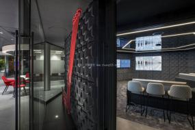 现代公司楼梯间吊灯设计图片