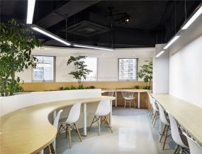 现代办公室风格简约书架装修效果图片