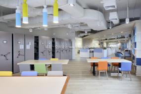 现代办公室室内装饰效果图
