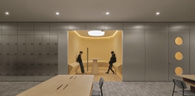 纯色办公室装修效果图