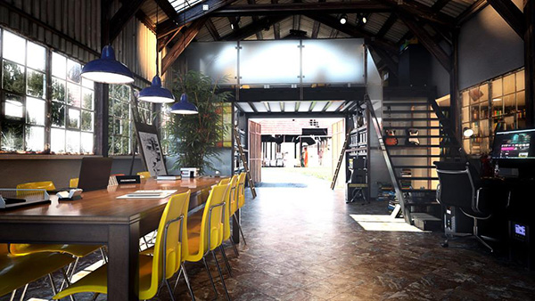 LOFT<a href=http://www.1-xian.com target=_blank class=infotextkey>办公室装修</a>效果图片