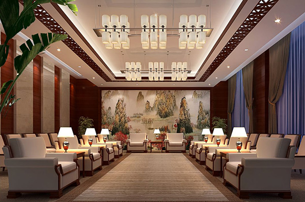 中式风格<a href=/pictrue/bgs target=_blank class=infotextkey>办公室装修效果图</a>片