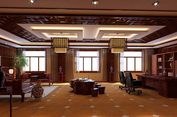 中式<a href=/pictrue/bgs target=_blank class=infotextkey>办公室装修效果图</a>片