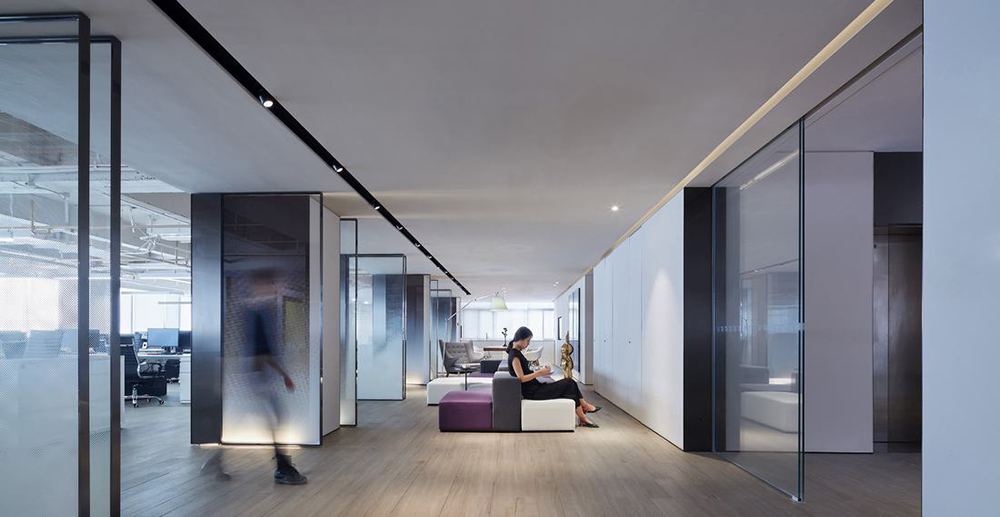 办公室开放区域装修设计效果图,开放区域装修设计效果图