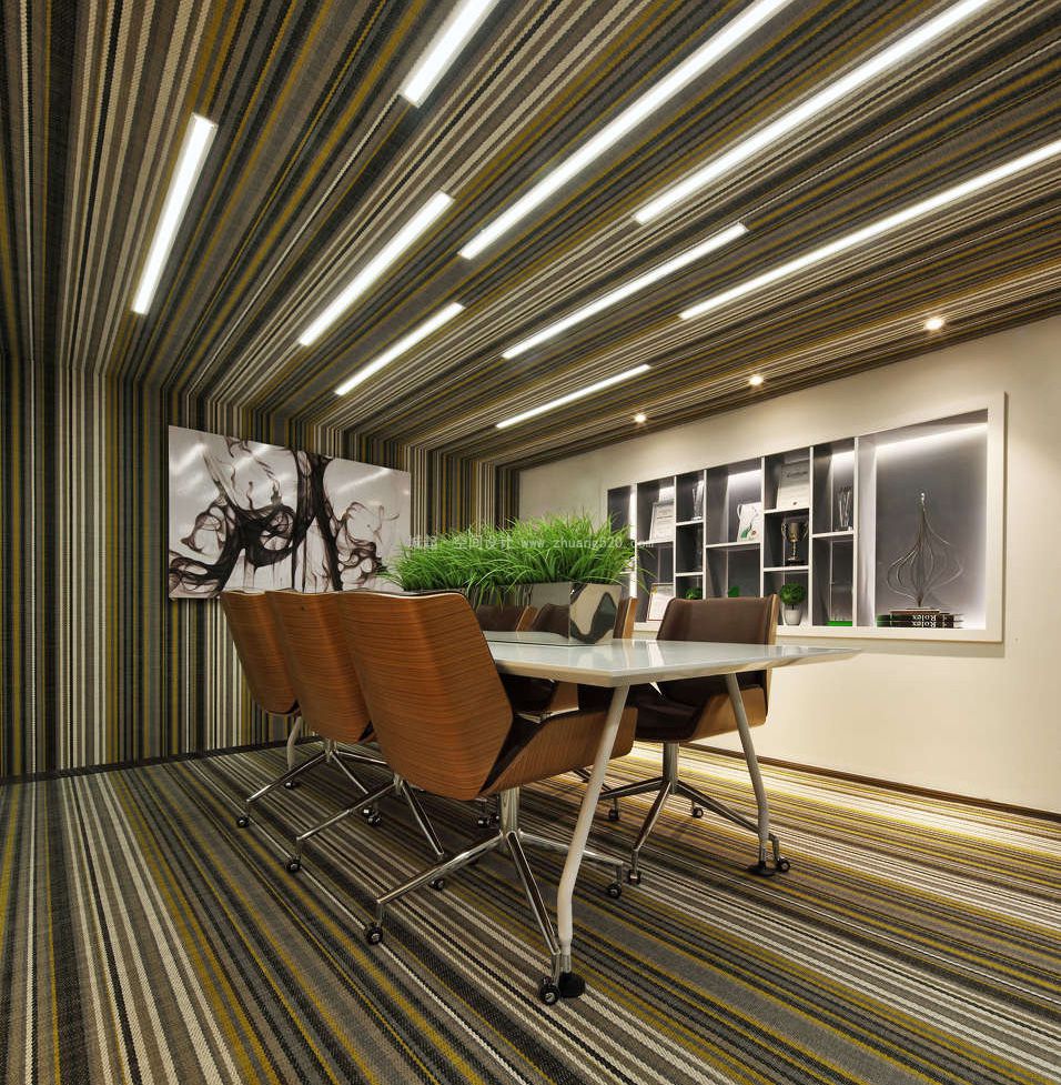 商务稳重风会议室装修设计效果图 商务稳重风会议室装修设计效果图,会议室装修设计效果图