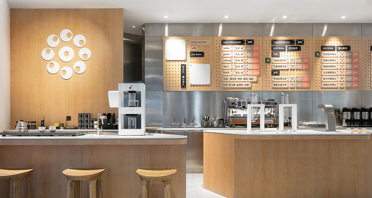 奶茶店空间设计实景图,奶茶店空间设计效果图