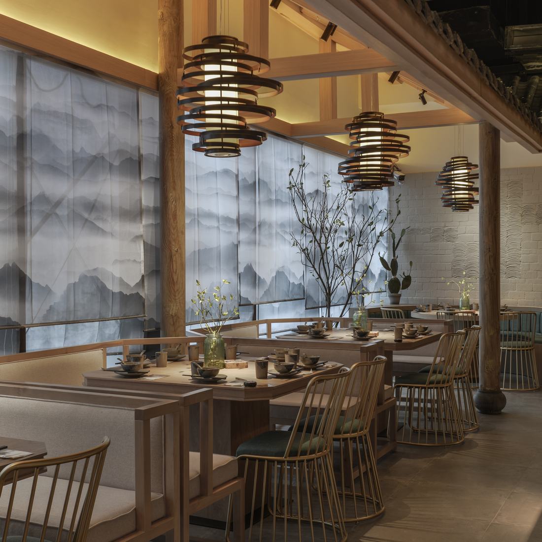 饭店装修设计案例图,饭店装修设计实景图