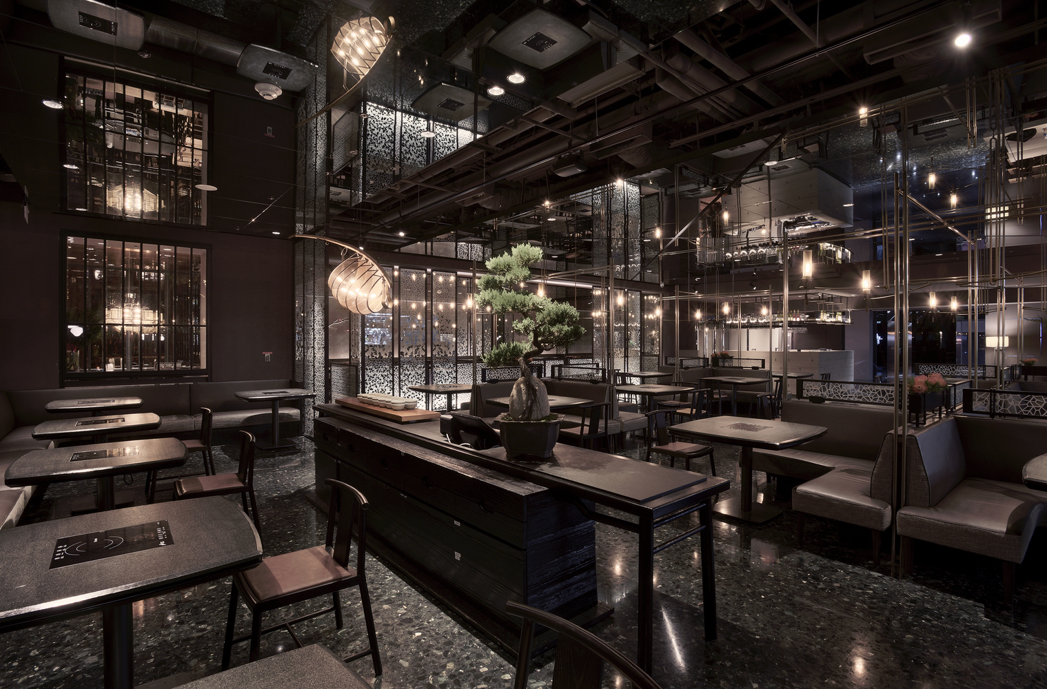 火锅店装饰效果图,火锅店装饰图片