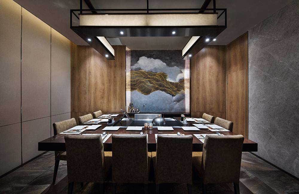 铁板烧店设计效果图,铁板烧店设计实景图