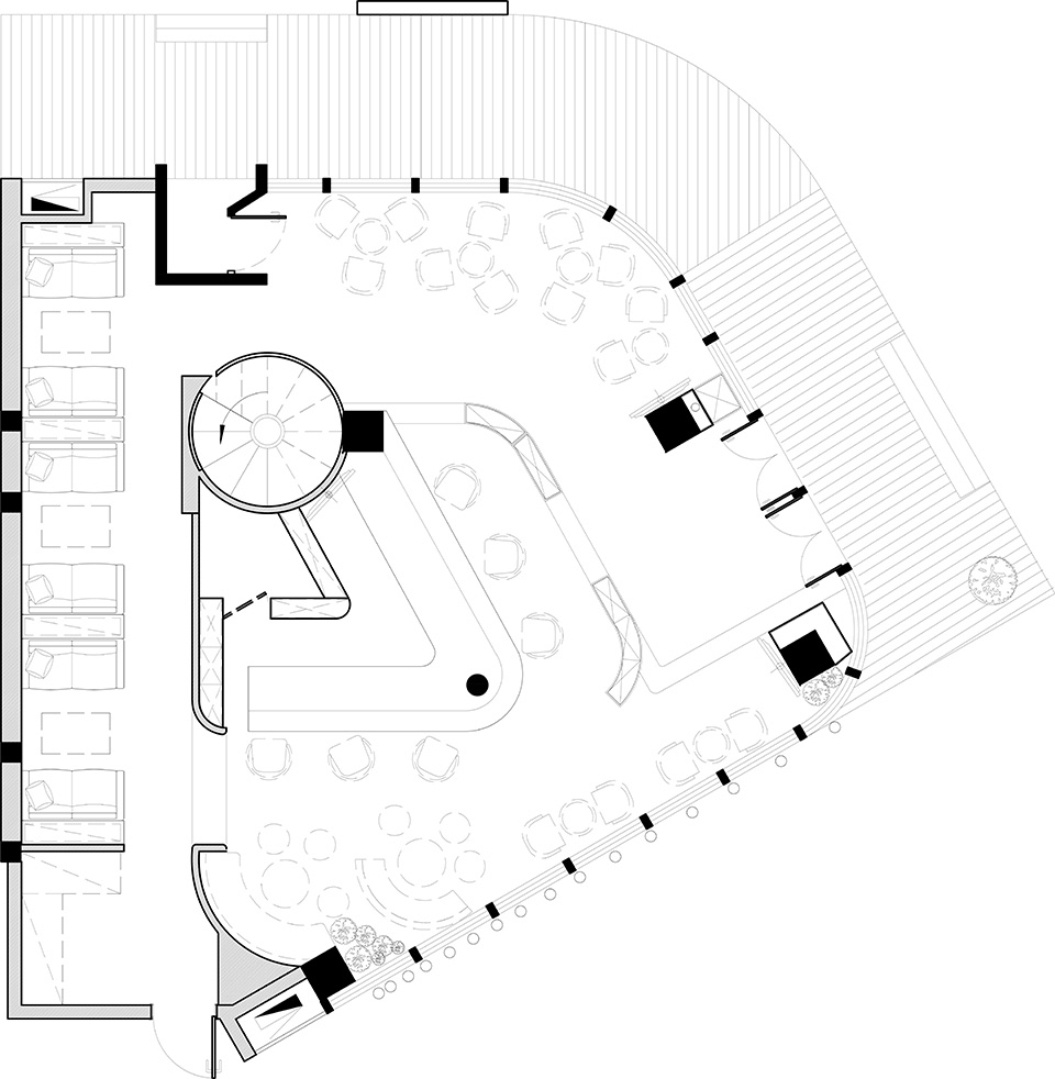 酒吧装修设计平面图,酒吧装修设计平面图