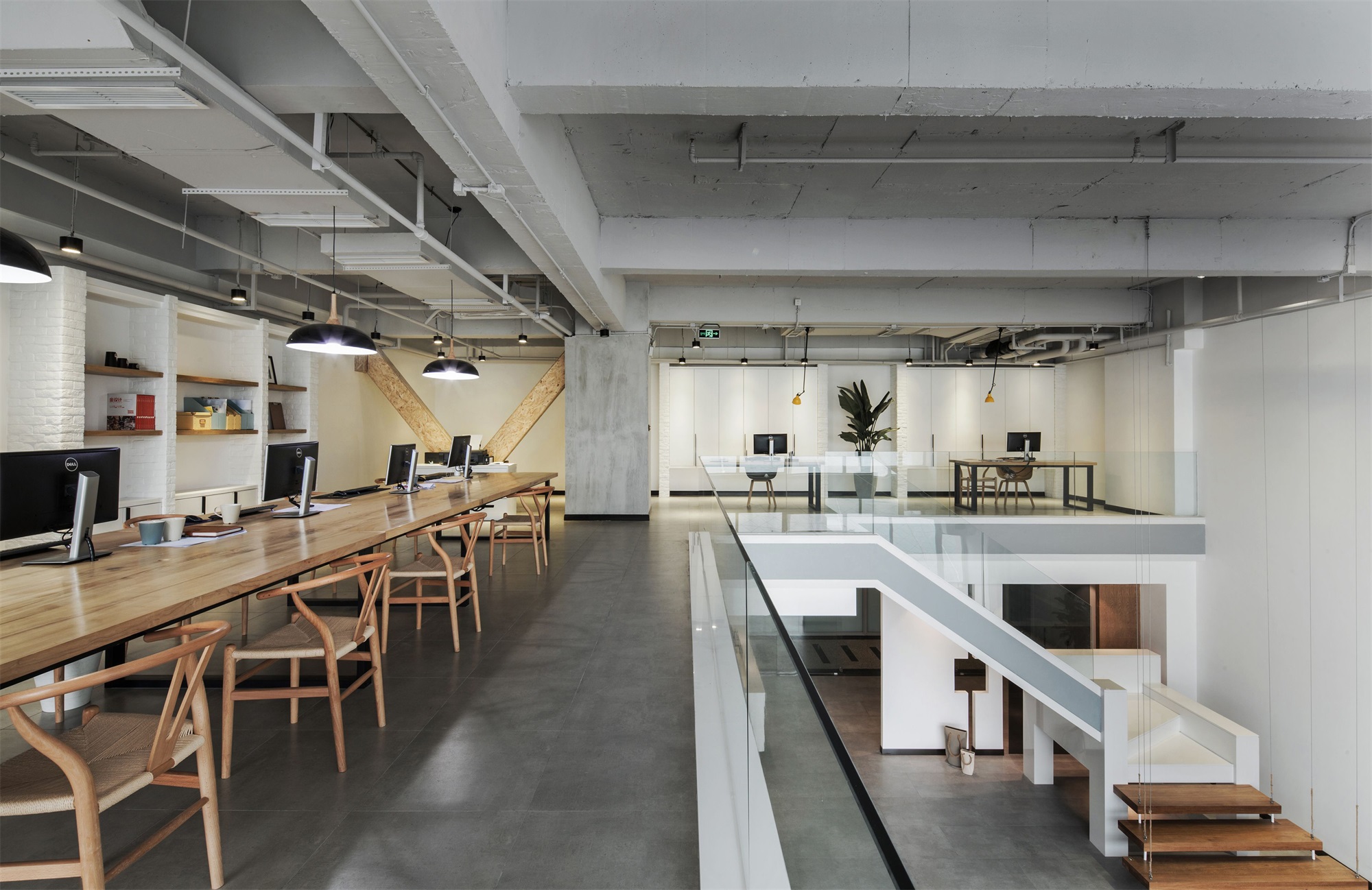 办公室开放区域设计效果图,办公室设计效果图