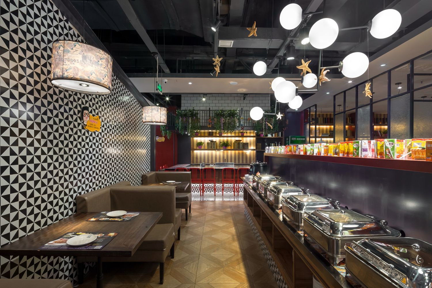 铁板烧装修设计效果图,铁板烧装修设计布局图