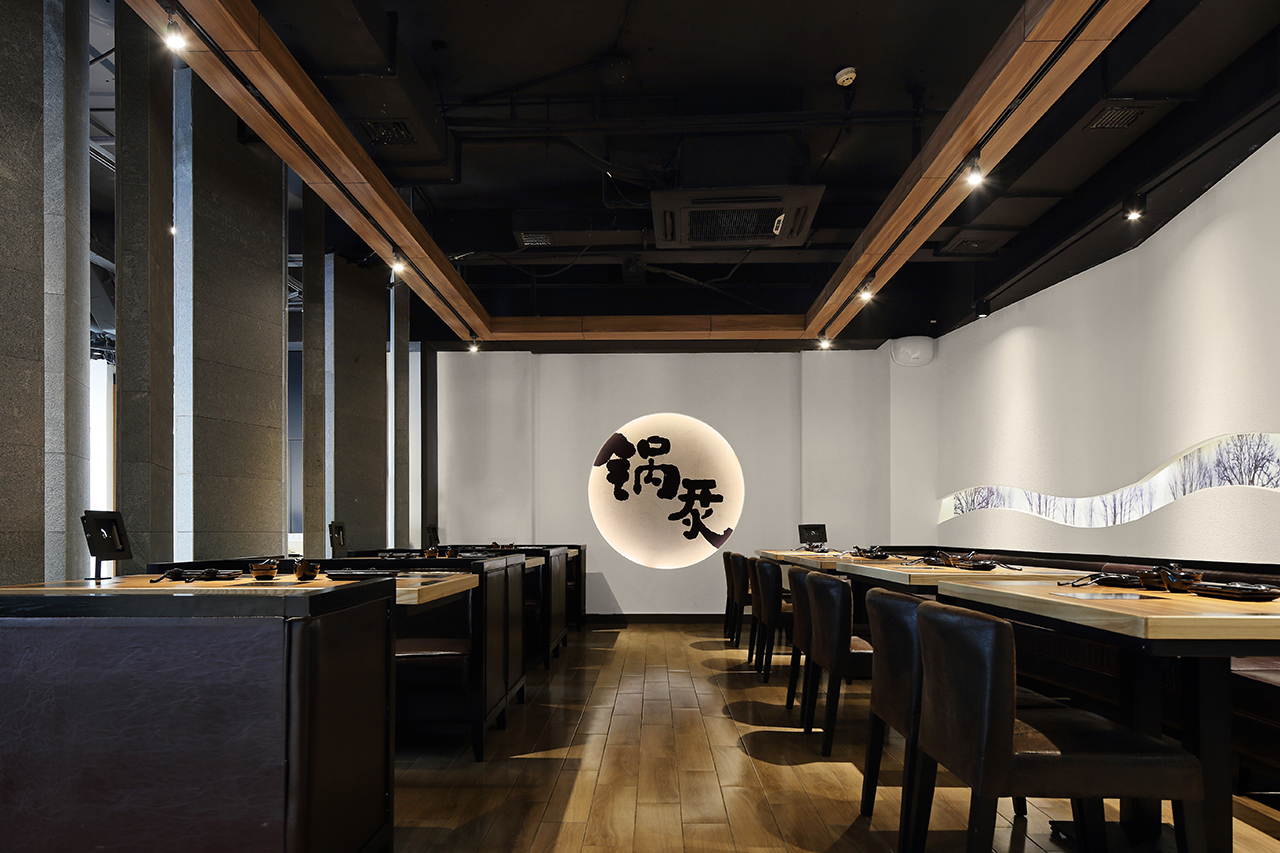 烤肉店空间设计布局图,烤肉店空间设计实景图