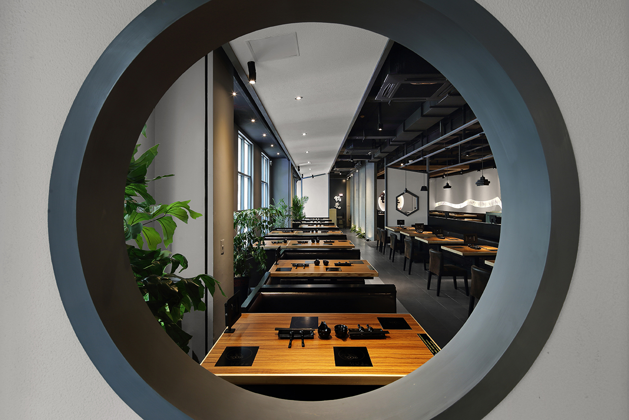 火锅店店面装饰设计布局图,火锅店店面装饰设计实景图