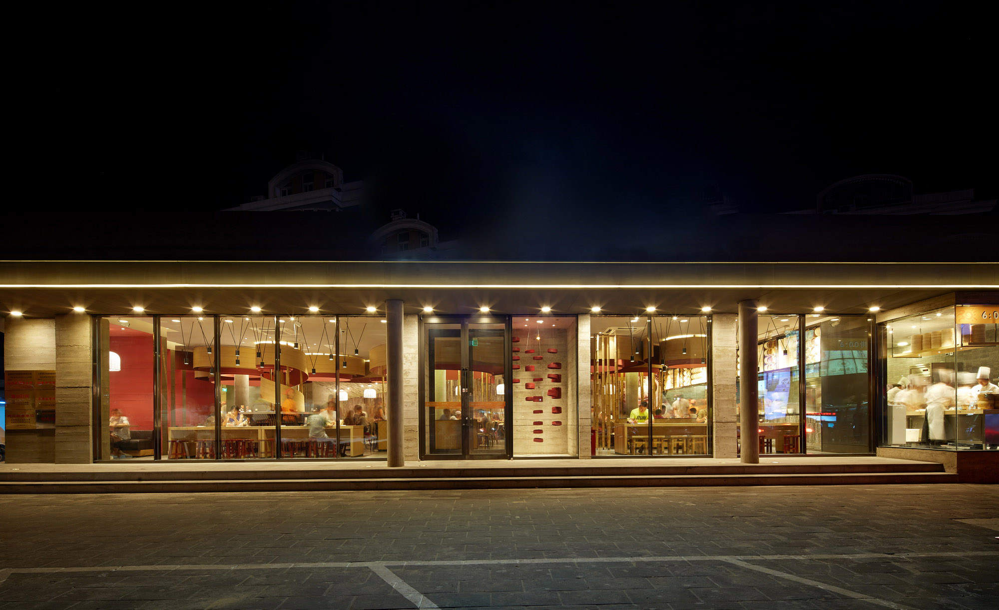  包子店装修设计效果图,包子店装修设计案例