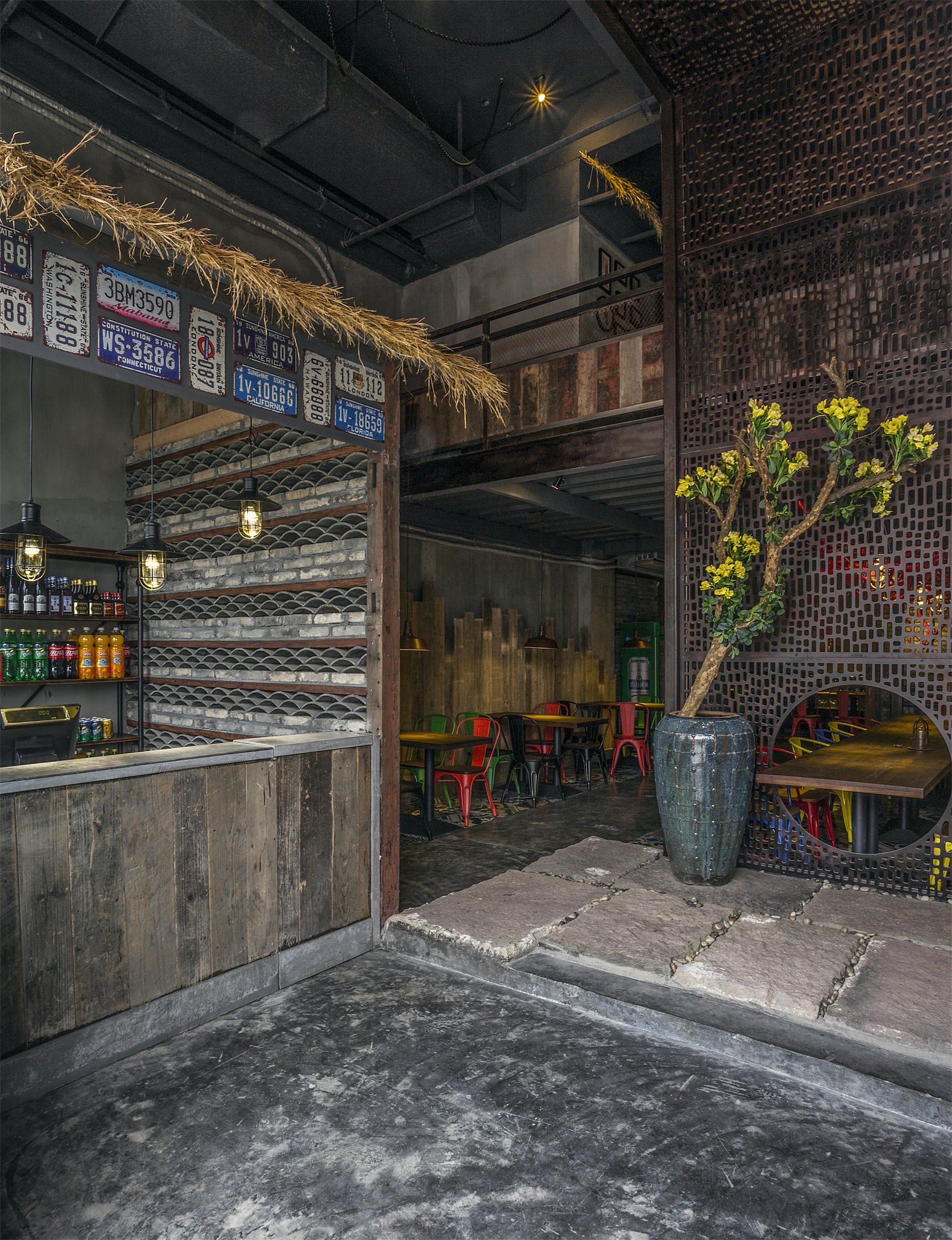 快餐店装修设计布局图,快餐店空间设计效果图