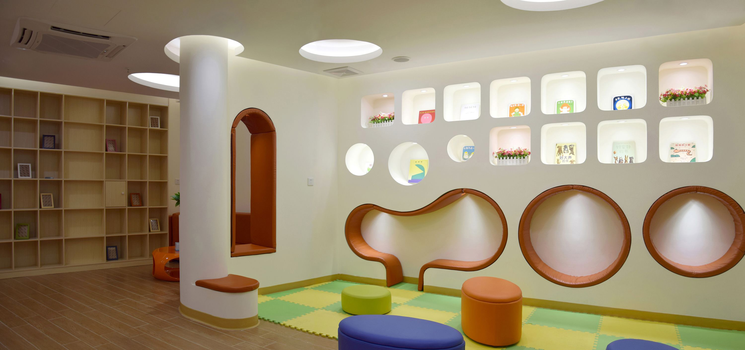500平早教中心设计效果图,早教中心设计效果图