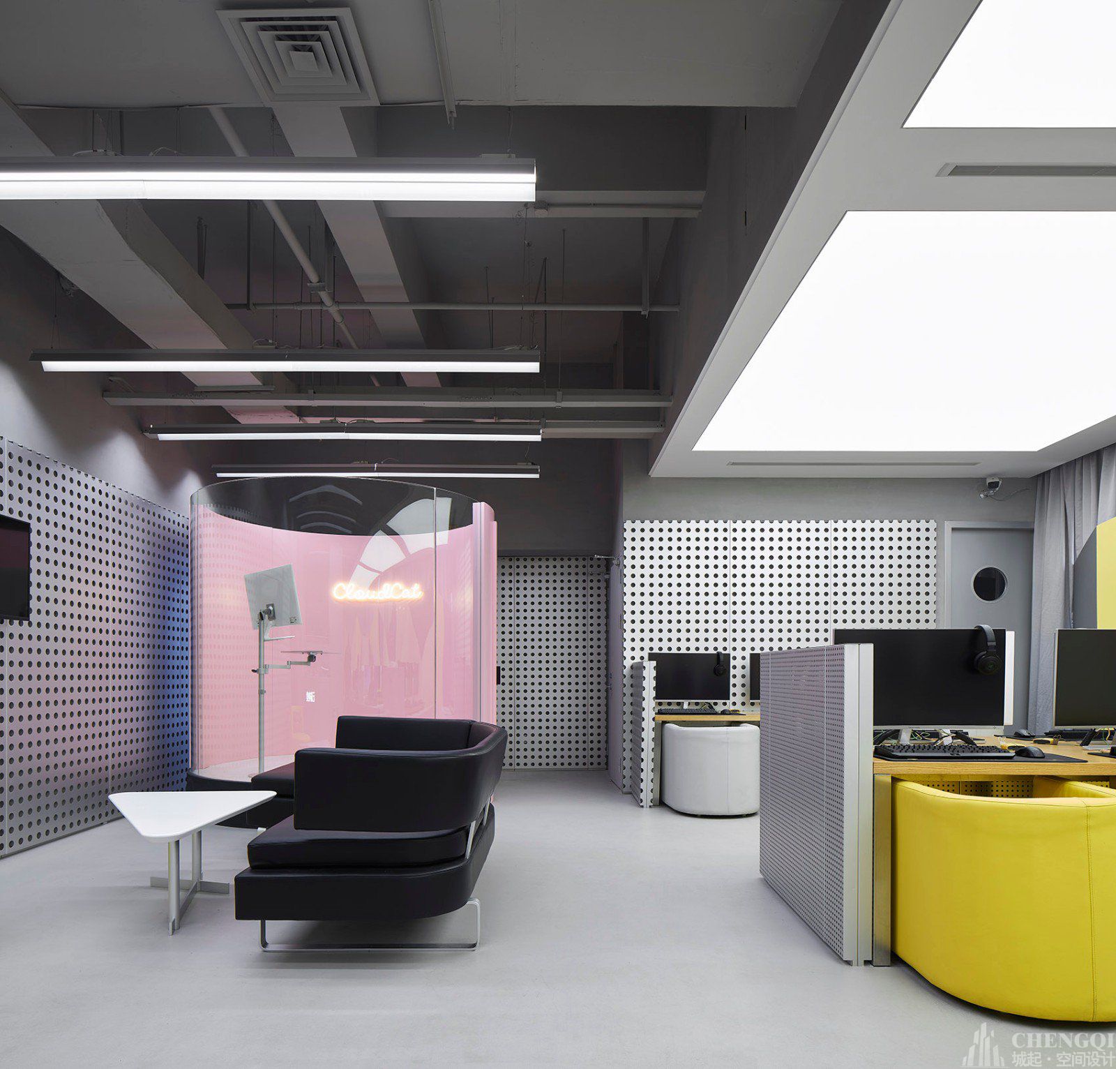 网吧空间装饰效果图,网吧空间设计图片