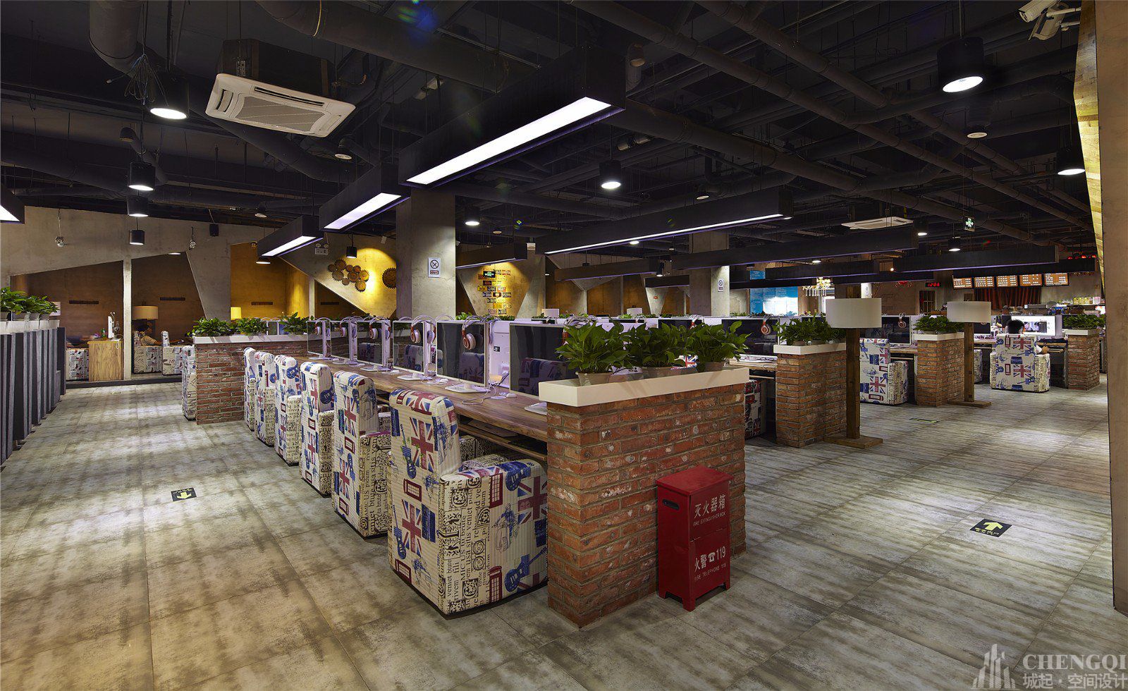 网吧设计实景图,网吧设计案例图