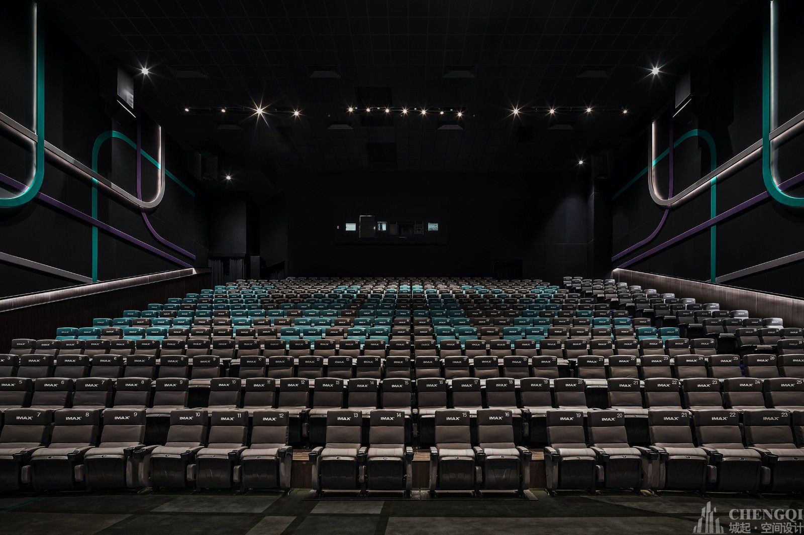 大型电影院装修设计布局图,电影城装修图片