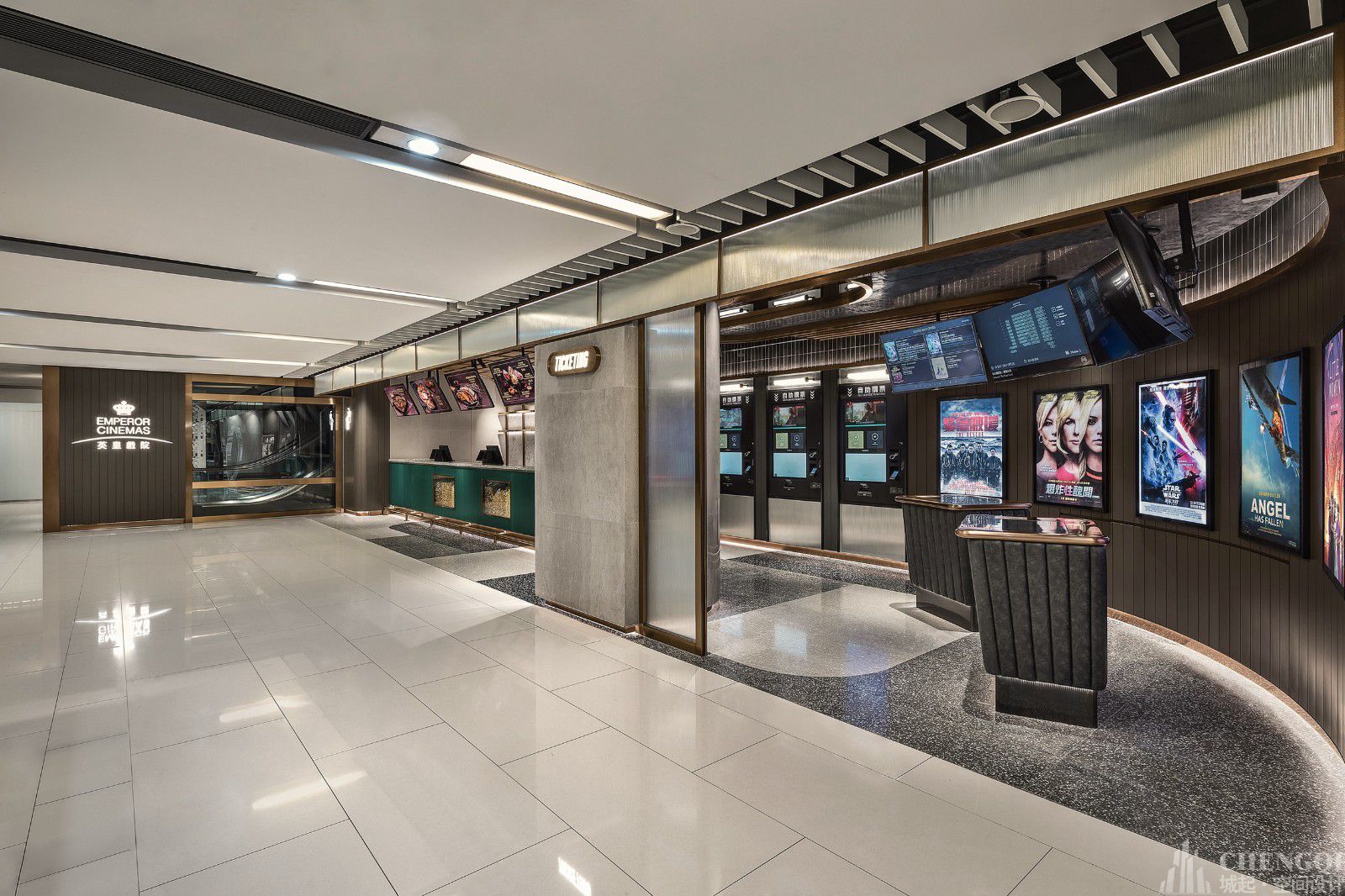 大型电影院装修效果图,大型电影院装修布局图