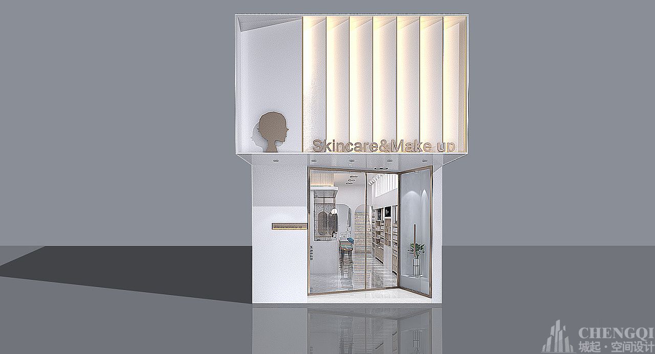 护肤品店装修设计图片,护肤品店装修设计实景图