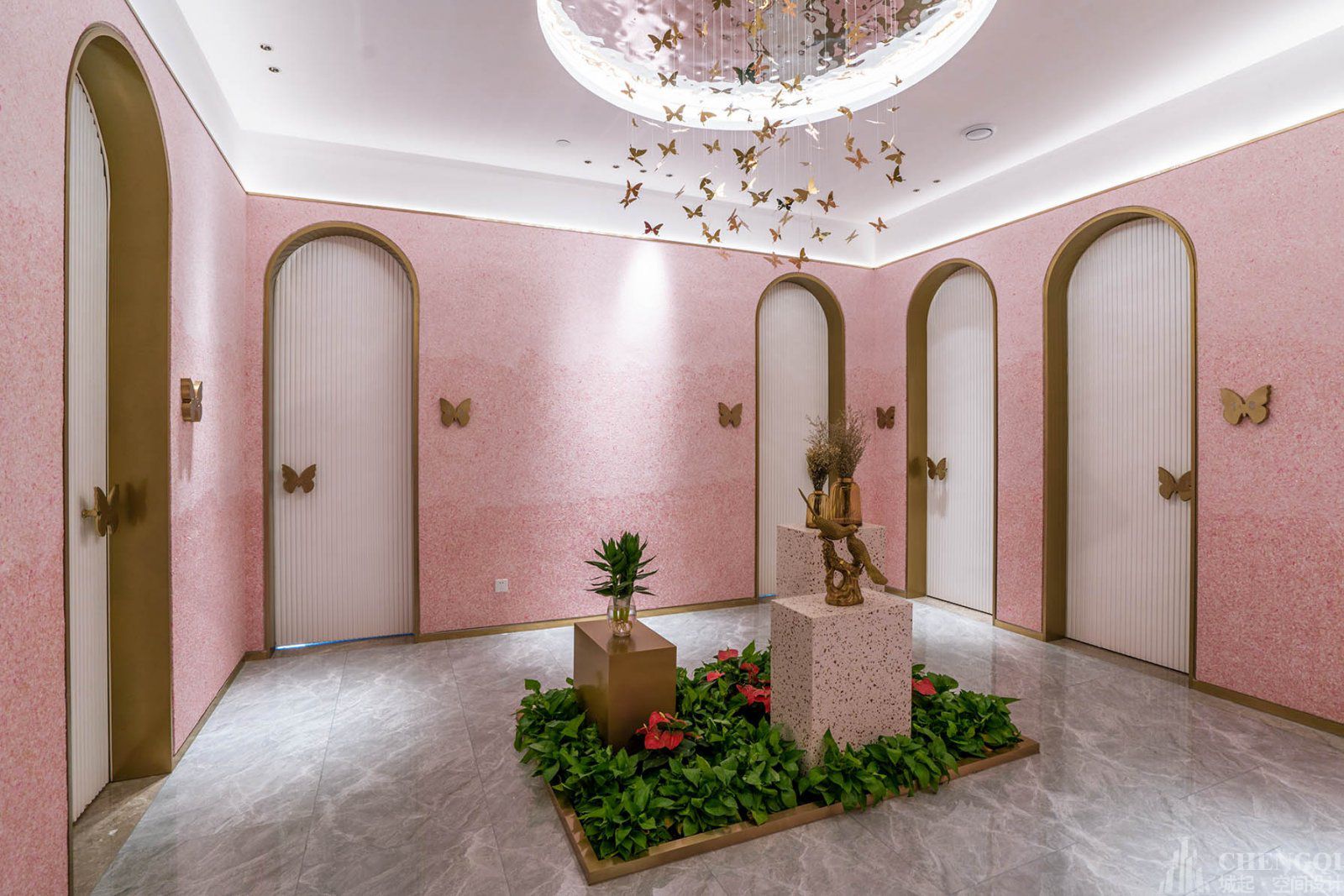 美容店空间设计效果图,美容店装饰图片