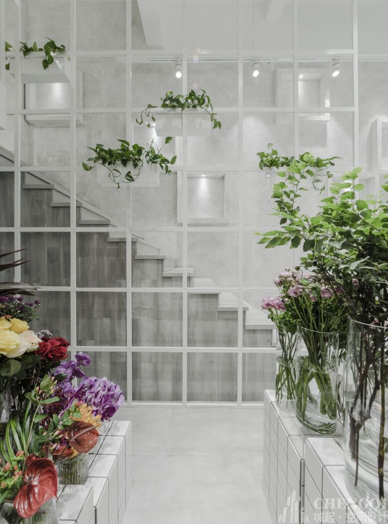 花店店铺空间装饰布局图,花店店铺空间装饰效果图