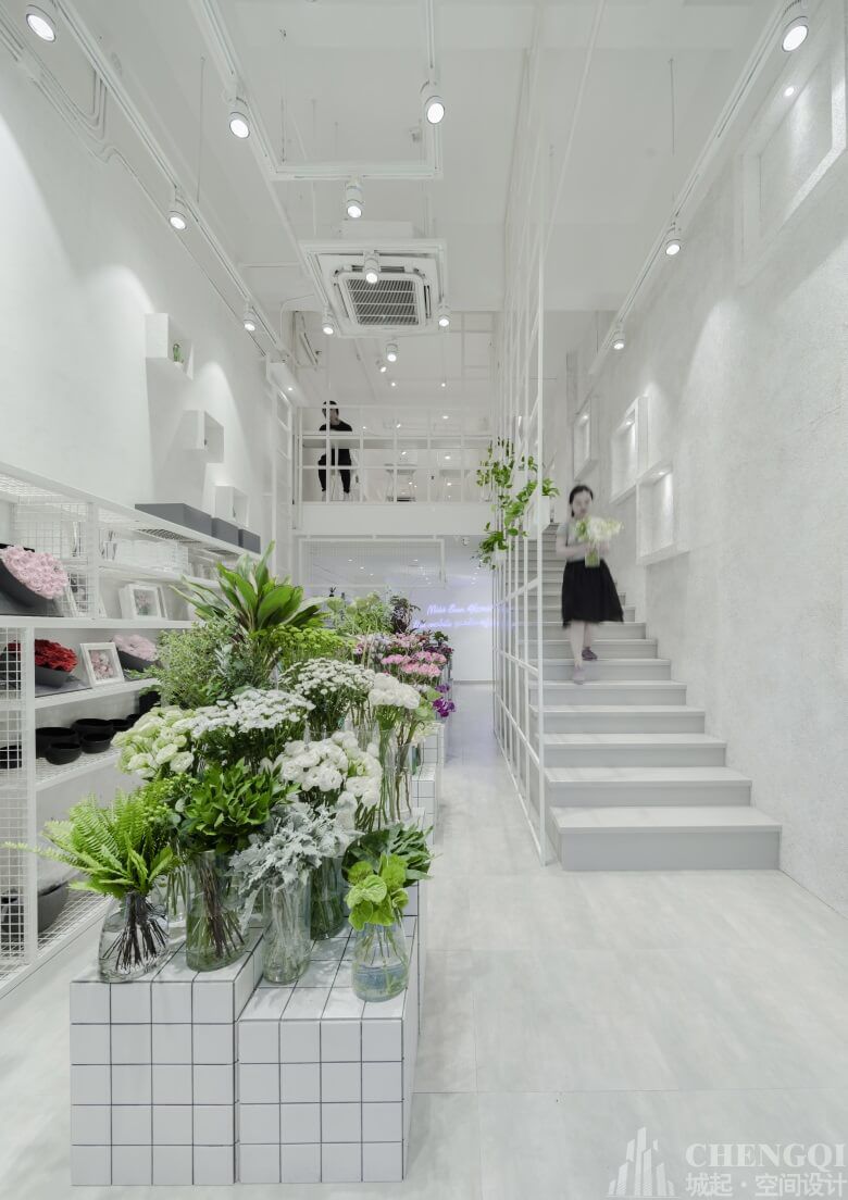 花店店铺空间装饰实景图,花店店铺空间装饰图片
