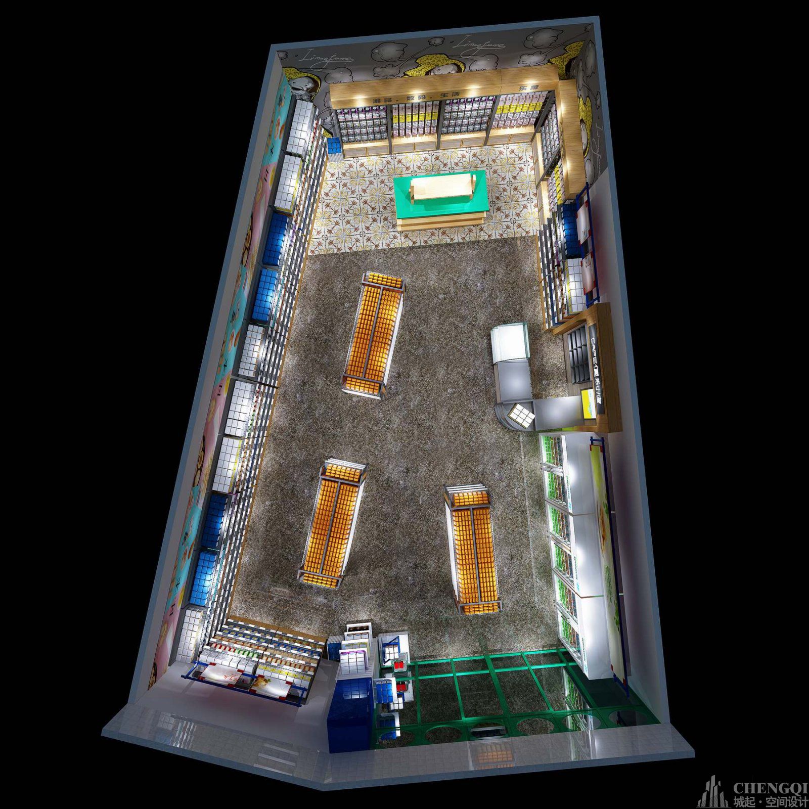 便利店空间装饰实景图,便利店空间装饰图片