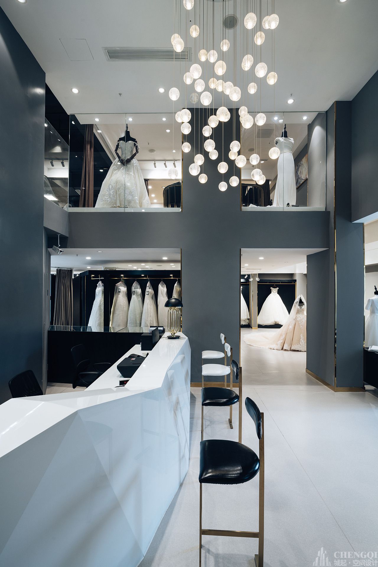 婚纱店装修设计实景图,婚纱店装修设计效果图