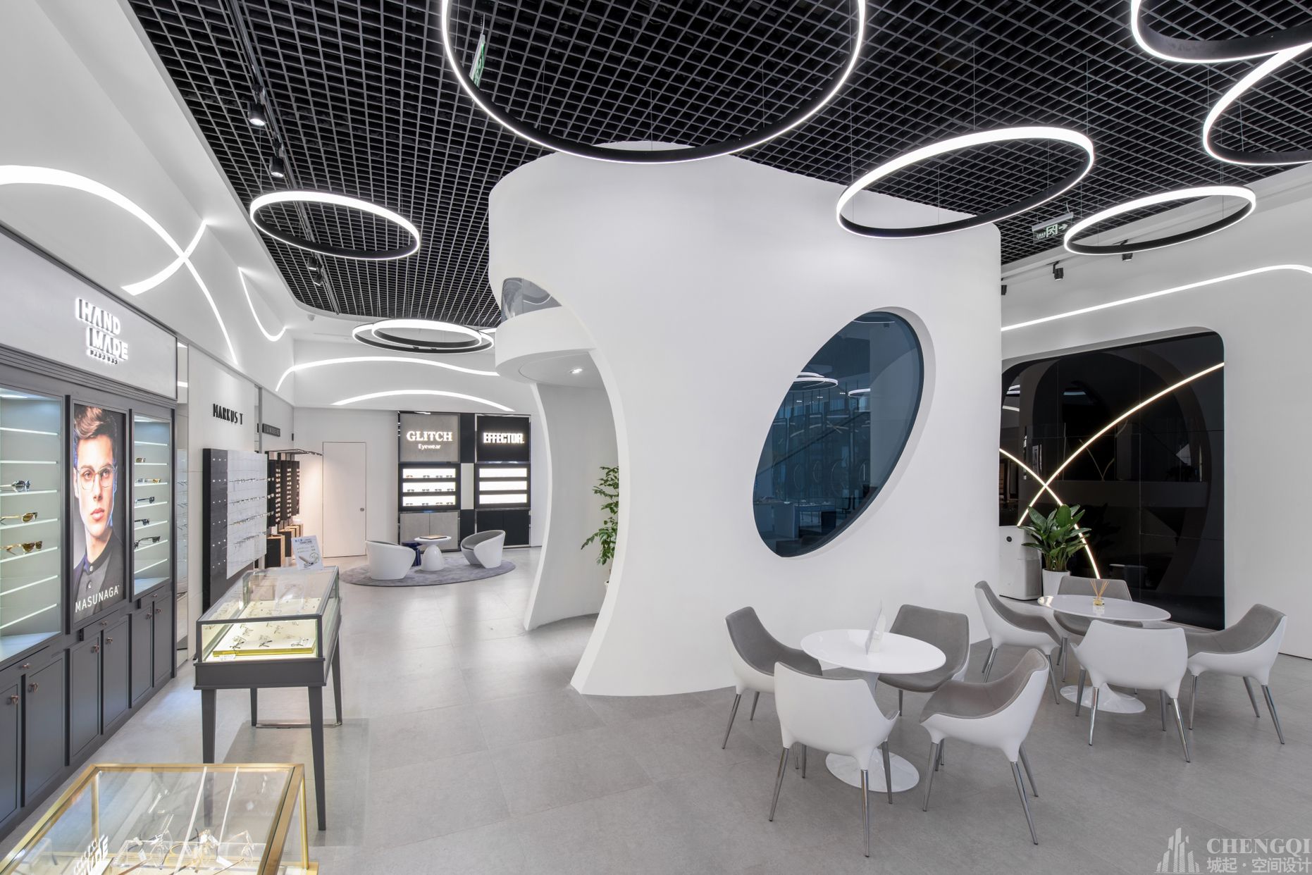 眼镜店装修效果图,眼镜店装修设计案例效果图