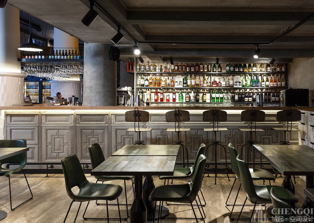 牛排店装饰效果图,牛排店装修设计图片